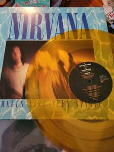 NIRVANA SMELLS LIKE TEEN SPIRIT TOP RARITY GOLD バイナル promo geffen og NIRVANA 海外 即決