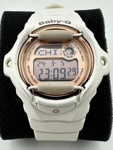 Casio Baby-G BG169G 42mm White Resin Case Rose Gold Dial Women's Quartz Digital 海外 即決