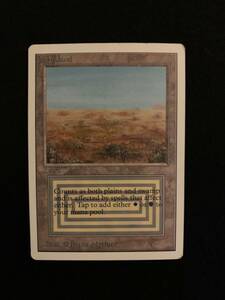 Magic MTG Unlimited Scrubland NEVER PLAYED (NP) 海外 即決