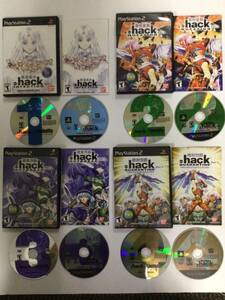 DOT .hack Infection Mutation Outbreak Quarantine Part 1 2 3 4 PS2 CIB DVDs Sets 海外 即決