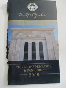 New York Yankees 2009 Ticket Information & Fan Guide - THE INAUGURAL SEASON 海外 即決