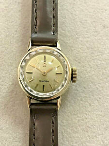 OMEGA Watch 14K. Gold Automatic 17 Jewels 660 Swiss New Band Working Vintage 海外 即決