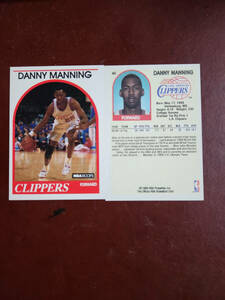 1989-90 NBA Hoops #40 - Danny Manning RC Los Angeles Clippers 海外 即決