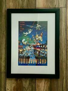 Ltd. Ed. #62 of 1500 a framed pin set of Disney's Tomorrowland 海外 即決