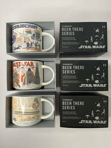 NIB Starbucks Disney 2023 Star Wars May The 4th Been There Series 3 x Mug Set 海外 即決