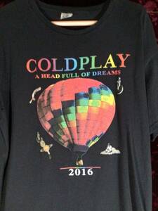 Vintage Coldplay A Head Full of Dreams 2016 Tour T-shirt size XL 海外 即決