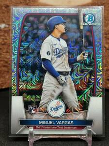 Miguel Vargas 2023 Bowman Chrome RC Mega Box Mojo #88 Los Angeles Dodgers * 海外 即決