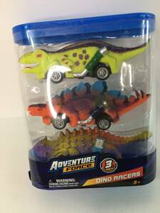 Adventure Force 3 - Pack Dino Racers Dinosaur Vehicles New in Sealed Package 海外 即決