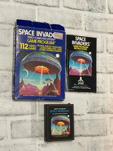 Space Invaders Atari 2600 Video Game Complete in Blue Box With Manual CX2632 Vtg 海外 即決