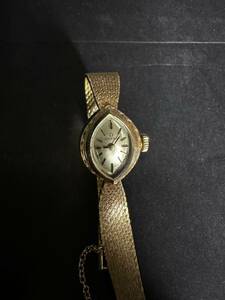 VINTAGE 14 K GOLD 18 g OMEGA LADIES WATCH SWISS MOVEMENT 海外 即決