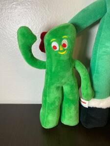 Gumby Plush Set Of 2 Santa Vintage 1996 Trendmasters Stuffed Christmas 海外 即決