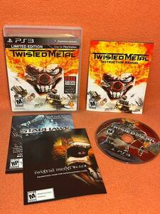 Twisted Metal Limited Edition Sony PlayStation 3 PS3 Inserts Game Complete! 海外 即決