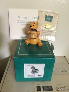 Winnie the Pooh WDCC Disney Figurine Membership 1996 COA Original Box Pin Sketch 海外 即決