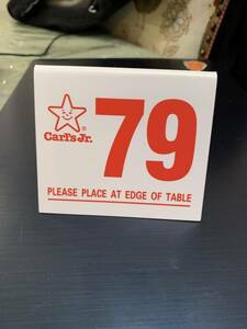 Classic Carl's Jr Table Tent Sign 79 海外 即決