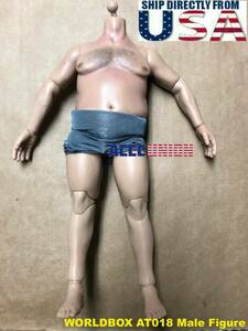 WorldBox 1/6 Durable Body Fat Plump Figure AT018 For Hot Toys WWE USA IN STOCK 海外 即決