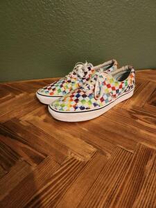 バンズ Comfycush Rainbow Tie Dye Checkerboard Shoes メンズ 12 海外 即決