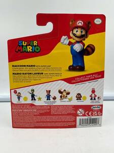 Jakks Pacific Raccoon Mario with Super Leaf 2021 2.5" Vinyl Figure 海外 即決