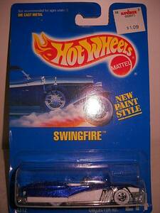 HOTWHEELS BLUE CARD SWINGFIRE CAR ON CARD 海外 即決