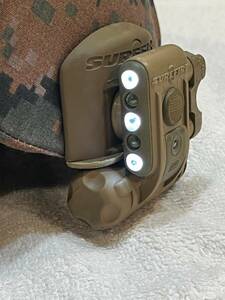 Large USMC LWH Lightweight Helmet Norotos Mount SureFire Light USGI Marines 海外 即決