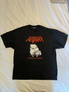 Vintage Anthrax Shirt - Fistful of Metal - Metallica Megadeth Thrash T-Shirt 海外 即決