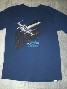 Star Wars The Last Jedi X-Wing Fighter Graphic Blue Tshirt Youth Boy Size Large 海外 即決