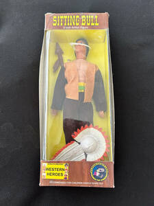 SITTING BULL 8 INCH ACTION FIGURE WESTERN HEROES UNOPENED FIGURES TOY COMPANY 海外 即決