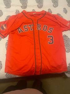 unopened Houston Astros Jeremy Pena #3 Orange Jersey XL Giveaway Never Worn 海外 即決