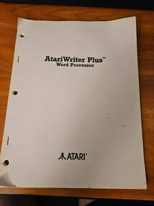 AtariWriter Plus Word Processor for Atari 800 / 800XL / 1200 XL / 65XE 海外 即決