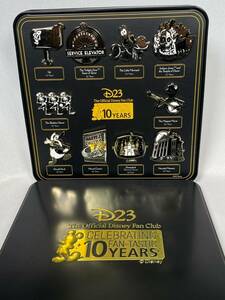 D23 2019 Disney Fan Club 10 Years Membership Kit Pin Set 海外 即決