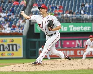 8x10 Photo of Washington Nationals pitcher Max Scherzer. 海外 即決