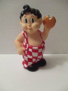 Vintage Bob's Big Boy Bobby 60th Anniversary Rubber Piggy Bank 1936 Repro Rare 海外 即決