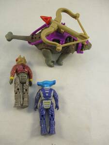 Tyco Dino Rider 1989 Ankylosaurus w Crossbow & 2 Figures 海外 即決