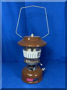 VINTAGE COLEMAN LANTERN BROWN GLOBE DOUBLE MANTLE MODEL 275 USED - FREE SHIPPING 海外 即決