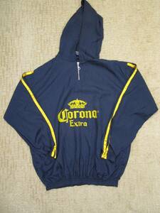 Corona Extra Pullover Men Medium Blue Track Windbreaker Retro Y2K Mexican Beer 海外 即決