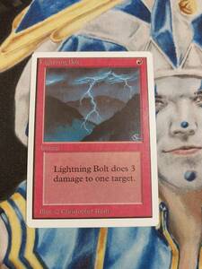 Lightning Bolt MTG Unlimited Common Red Instant Slightly Played x1 GG49 海外 即決