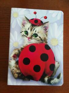 Ladybug Cat Kitten Journal Paper Notebook Tablet - new 海外 即決