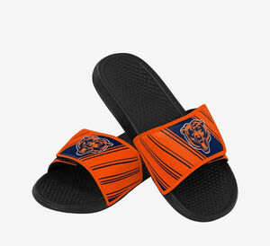 NFL Chicago Bears Mens Adjustable Slides 11/12 Large Sandals House Shoes Orange 海外 即決