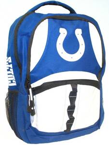 NFL Indianapolis Colts "Captain" Backpack (18.5"H x 8"D x 13"W) 海外 即決