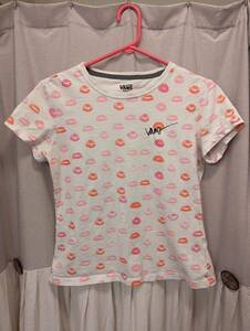 Vans Off The Wall Girls Lipstick T-Shirt Size Medium Vintage Used early 2000s 海外 即決