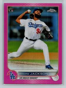 2022 Topps Chrome PURPLE Andre Jackson ROOKIE CARD #121 - Los Angeles Dodgers 海外 即決