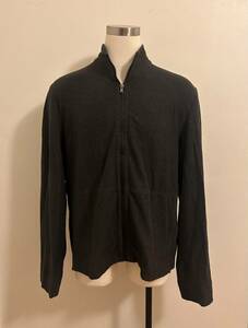 James Perse Zip-Up Heathered Knit Jacket Charcoal Heather (size: 5/2XL) 海外 即決