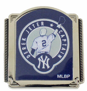 NY New York Yankees Derek Jeter #2 Captain Lapel Pin 2017 海外 即決