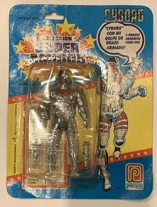 Vintage 1985 Pacipa Super Powers Amigos Cyborg Figure Sealed MOC 海外 即決