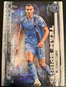 2021 TOPPS MLS SOCCER JAMES SANDS #TS-8 NEW YORK CITY TEAM SPIRIT INSERT MINT 海外 即決