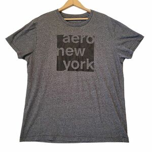 Aeropostale Shirt Mens Large Gray Aero New York Comfort Short Sleeve Tee T-shirt 海外 即決