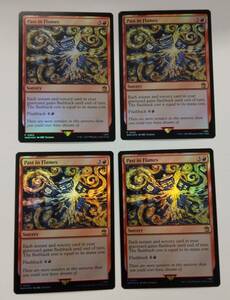 Foil Past in Flames Promo - NM - Doctor Who MTG Magic x 4 海外 即決