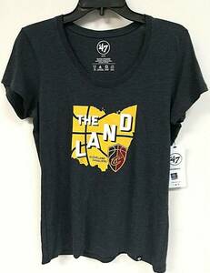 '47 Brand Women's Cleveland Cavaliers Short Sleeve Shirt, Size M - 9P_A7 海外 即決