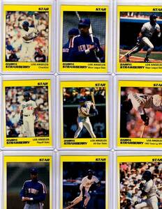 Darryl Strawberry 1991 Star Company LA Dodgers 11-card Factory Sealed BB Set 海外 即決