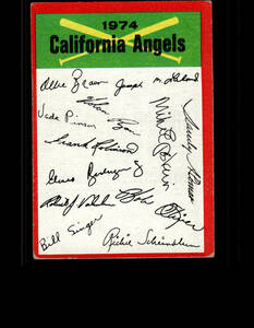 1974 CALIFORNIA ANGELS CHECKLIST #NNO BUY ANY 2 ITEMS FOR 50% OFF B216R3S12P44 海外 即決