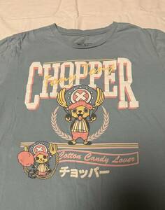 One piece chopper light blue men’s large graphic tee shirt 海外 即決